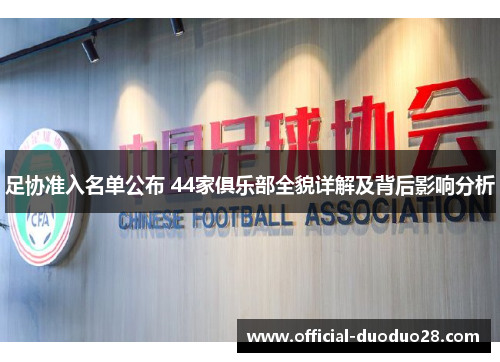 足协准入名单公布 44家俱乐部全貌详解及背后影响分析